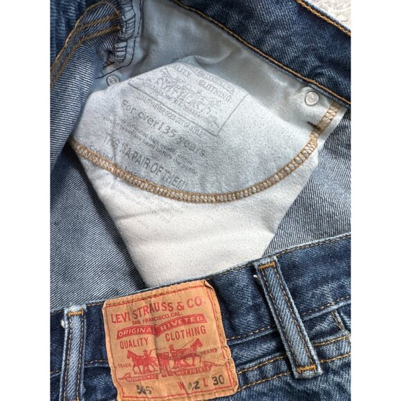 Levis 505 Mens Regular Fit Jeans W42 Blue Denim Heavy Duty Work Outdoors - Picture 4 of 13